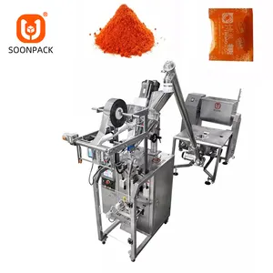 China Supplier Automatic small pouch sachets spice chilli powder filling packing machine