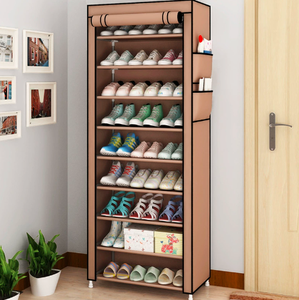 6-Tier Detachable Fabric Multifunction Foldable Shoe <strong>Rack</strong> 36-Pair Boot <strong>Show</strong> Cupboard Cabinet Dustproof Cover Home Organizer - Product Image 1