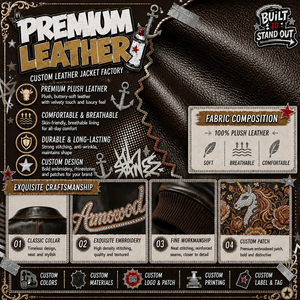 <span class=keywords><strong>Giacca</strong></span> Bomber Autunnale da Uomo in Vera <span class=keywords><strong>Pelle</strong></span> <span class=keywords><strong>di</strong></span> Alta Qualità con Borchie e Strass Personalizzati, Design <span class=keywords><strong>di</strong></span> Lusso OEM, Abbigliamento Streetwear - Product Image 6
