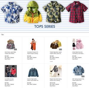 Ventes en gros de manteaux pour enfants personnalisés, manteaux en jean pour enfants - Product Image 4