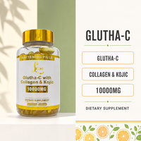 Capsules de collagène Glutha C et d'acide kojique de qualité supérieure, complément alimentaire de santé, produits finis, emballage, fournisseur en gros