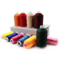 Hilo de Bordar Fufu 108d/2 120/2, 100% Poliéster, Hilo Brillante para Bordado Industrial, Cono de 3000 Metros/5000m para Vestidos