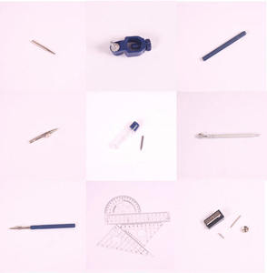 Bview nghệ thuật kim loại chuyên nghiệp vẽ la bàn chính xác hình học Set với shatterproof hộp lưu trữ - Product Image 2