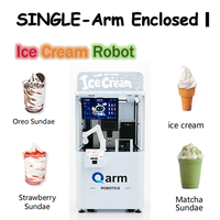 Station de café intelligente sans personnel, bras robotisé à 6 axes, en acier inoxydable, kiosque à café, impression photo personnalisée, nettoyage automatique