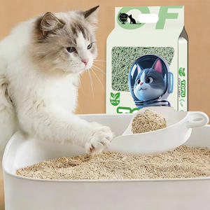 Flushable, milieuvriendelijke tofu kattenbakvulling, snelklonterend, zeer absorberend, stofvrij, alternatief voor zand voor buitenkatten - Product Image 1