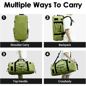 กระเป๋าเดินทางกีฬากลางแจ้งสีสันสดใสทันสมัย ​​แบบลอยน้ำได้ กระเป๋าเป้สะพายหลังอเนกประสงค์กันน้ำ - Product Image 6