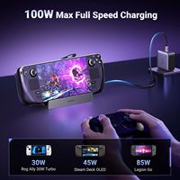 Station d'accueil UGREEN Steam Deck 9 en 1 USB C, station d'accueil 4K60Hz HDMI RJ45 10Gbps pour Steam Deck Rog Ally X Legion Go, support pliable