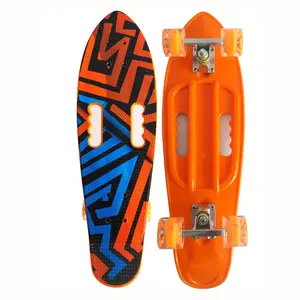 wholesale price 27 inch custom complete 4 wheels plastic kids twist skateboard