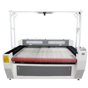 Fabric cloth co2 laser cutting machine dual laser heads ccd camera with auto feeding system