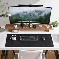 Alas Meja Felt Besar Desain Minimalis Laris untuk Keyboard dan Mouse, Pelindung Meja Komputer
