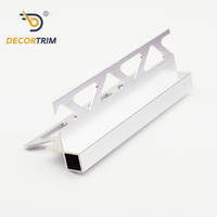 DECORTRIM Profilé d'angle carré en aluminium, profilé en aluminium anodisé pour la protection des bords de carrelage, vente en gros d'usine