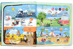 Livre musical éducatif bilingue <span class=keywords><strong>français</strong></span>-anglais interactif pour enfants, jouet d'apprentissage précoce amusant à piles - Product Image 5