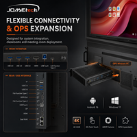 Pizarra Interactiva Inteligente JOMEtech de 75 Pulgadas 4K, Panel de Pizarra Blanca con Android 16, Cámara de 48MP, Micrófono, OPS, para Aula y Conferencias, 40 Puntos Táctiles