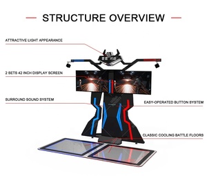Trò chơi Arcade nhiều người chơi thực tế ảo nhập vai chiến đấu 9D VR với giả lập Bắn Súng VR cho trung tâm mua sắm hoặc công viên - Product Image 6