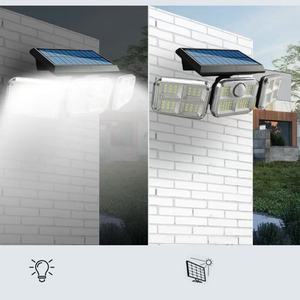 3 Adjustable Heads Solar <b>LED</b> Wall <b>Light</b> Outdoor 3 Lighting Modes Motion Sensor Solar Flood <b>Light</b> for Patio <b>Garage</b> Yard Pathway - Product Image 6