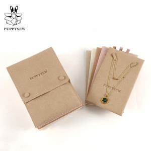 Sac à bijoux en microfibre PUPPYSEW avec logo, pochette à bijoux de haute qualité avec insert, sac cadeau, pochette à collier en velours avec insert - Product Image 2