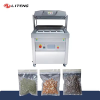 Machine d'emballage sous vide pour aliments (poisson, steak, viande) en acier inoxydable 304, automatique, largeur de film en rouleau 760 mm, source usine