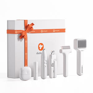Kit de aseo para gatos Dudu Pet 6 en 1, recortadora eléctrica recargable, peine, cortaúñas, lápiz láser, set de regalo - Product Image 1
