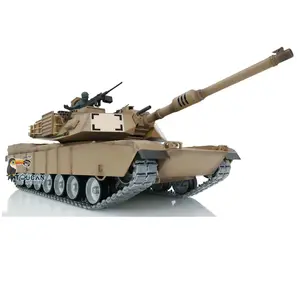 2.4G Henglong 1/16 Scale 7.0 Upgraded Ver Metal Ver M1A2 Abrams RC Tank 3918 Smoke Effect Metal Tracks Body Recoil TH17794-SMT7