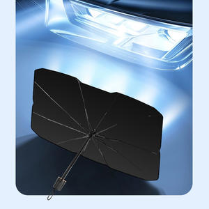 Pare-soleil d'été pour voiture avec protection solaire monobloc télescopique et pliable et thermo-isolante <span class=keywords><strong>Parasol</strong></span> pour voiture cool avec impression de logo personnalisable - Product Image 2
