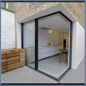 Fenêtre <span class=keywords><strong>en</strong></span> <span class=keywords><strong>baie</strong></span> <span class=keywords><strong>en</strong></span> verre isolant avec cadre <span class=keywords><strong>en</strong></span> aluminium et panneau de verre personnalisé - Product Image 2