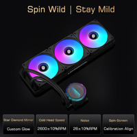 Lovingcool Logo personnalisé 240mm ARGB CPU liquide refroidisseur PWM contrôle AM4 AM5 LGA1700 processeur de PC de jeu ventilateurs de refroidissement par eau