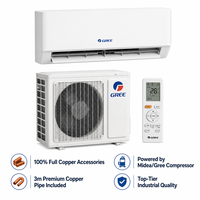 Climatiseur mural split GREE à faible bruit, 9000, 12000, 18000, 24000 BTU, R32, Inverter DC, fourni par l'usine
