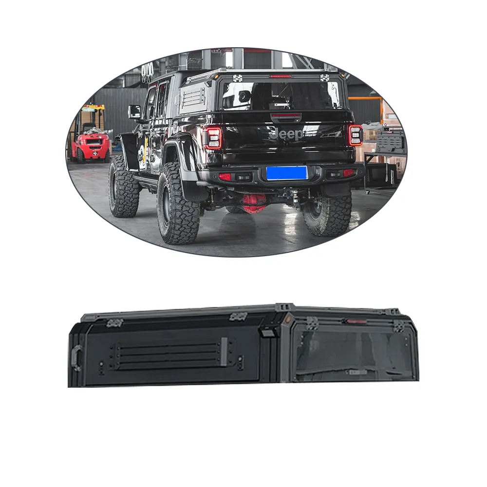 4X4 Auto Accesorios Acero Hard Top Gladiator JT Canopy Pick Up Cover Truck Bed para Jeep