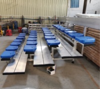 Gradins de sport en tribune intérieurs et extérieurs personnalisés, gradins mobiles en aluminium pour le gymnase de stade extérieur de football