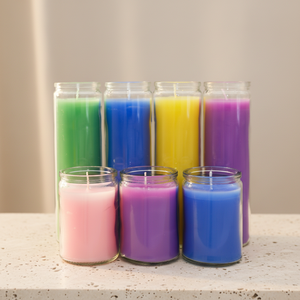 Venta al por mayor velas <span class=keywords><strong>de</strong></span> tarro <span class=keywords><strong>de</strong></span> cristal <span class=keywords><strong>de</strong></span> colores religiosos con cera <span class=keywords><strong>de</strong></span> parafina oración <span class=keywords><strong>de</strong></span> iglesia <span class=keywords><strong>de</strong></span> uno a <span class=keywords><strong>siete</strong></span> días para bares y ocasiones <span class=keywords><strong>de</strong></span> Diwali - Product Image 1