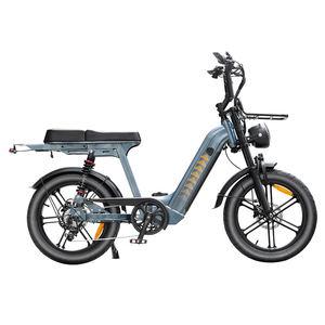 Vélo électrique hybride QMWHEEL D50 pour femmes, 250W, batterie 48V, double suspension, pneus larges, vélo électrique, autonomie de 50 km pour les trajets en <span class=keywords><strong>ville</strong></span>, les courses - Product Image 2