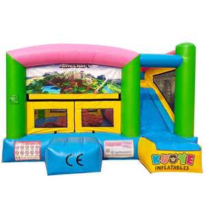 Château gonflable pour enfants <span class=keywords><strong>Minecraft</strong></span> 2024, intérieur et extérieur, avec toboggan - Product Image 2