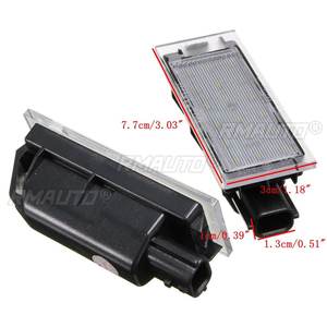 ไฟส่องป้ายทะเบียนรถยนต์แบบ LED 18 ดวง 2 ชิ้น สำหรับรถยนต์เรโนลต์ เมแกน 2 คลีโอ ลากูน่า 3 เมแกน 3 ทวิงโก มาสเตอร์ เวล ซาติส - Product Image 6