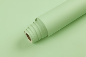 Carta da Parati Opaca Rosa Verde Adesiva in PVC, Rivestimento Murale Monocolore Autoadesivo per Camera da Letto e Decorazione d'Interni - Product Image 5
