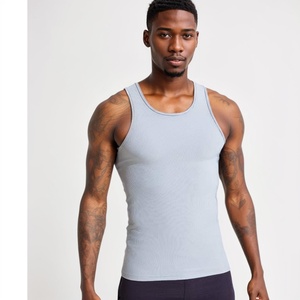 Hot Sale OEM Custom Logo Casual Sleeveless Marathon Tanktop Quick Dry Mens Sports Exercise Apparel for Running Training - Product Image 2