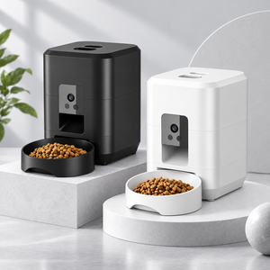 Distributeur de nourriture intelligent pour animaux de compagnie à double alimentation avec surveillance vidéo 1080P et impeller anti-colmatage - Product Image 4