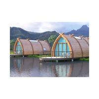 Petite Maison en Forme de Bateau en Bois, Cabine de Camping pour Vacances et Randonnée