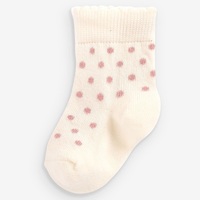 Chaussettes courtes respirantes pour bébé fille, motif dessin animé, nouvelle collection printemps, blanches et roses