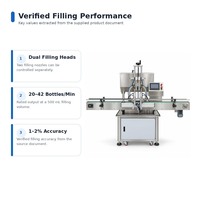 Machine de remplissage de liquides automatique à double tête avec pompe à engrenages servo JL-2T, emballage en bois