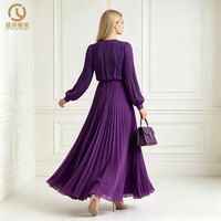 Robe longue d'été élégante sans manches pour femme, de haute qualité, avec belles lignes, plissée naturellement, respectueuse de l'environnement