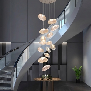 Lámpara de Araña Moderna Personalizada de Cristal con Diseño de Nube para Vestíbulo de Hotel o Villa - Product Image 2