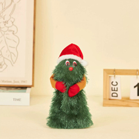 Figurine de Noël Électrique Dansante en Peluche, Animée, Musicale, Chantante et Dansante, Ornement de Table, Vente en Gros