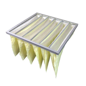 New HVAC <span class=keywords><strong>G4</strong></span> F5 F6 F7 F8 F9 meltblown Túi bộ lọc bụi cao công suất HEPA Bộ lọc không khí với nhôm/mạ kẽm khung - Product Image 3