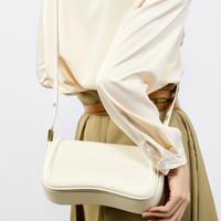 Sac à bandoulière de luxe en cuir véritable pour femme, style vintage minimaliste, avec une seule sangle, personnalisable, sac à main tendance avec fermeture éclair Candy