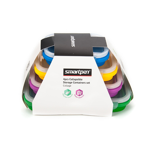 Smartpan microwave collapsible silicone bento lunch box