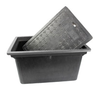 Boîte de protection pour compteur d'eau en plastique PP verrouillable avec serrure, fabriquée en Chine