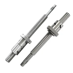 C7 Grade Rolling Ball Screw End Machining Single Nut Double Nut Ballscrews SFU1605 SFU1610 DFU1605