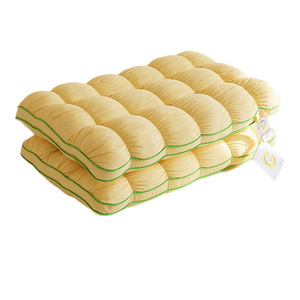 Cloud Bread <b>Pillow</b> Rectangle Yellow Breathable <b>Neck</b> Support Sleep Aid For Adults Home Use Student Dormitory Single <b>Pillow</b> - Product Image 1