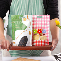 Sac refermable autoportant en forme de flocon de neige de dessin animé, imprimé UV, de qualité alimentaire, pour nougat, biscuits, lait, dattes, bonbons