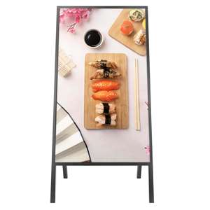 Reproductor multimedia plegable de <span class=keywords><strong>32</strong></span> pulgadas, pantalla de anuncios de señalización Digital, tienda minorista, soporte de suelo de marketing, quiosco LCD - Product Image 2